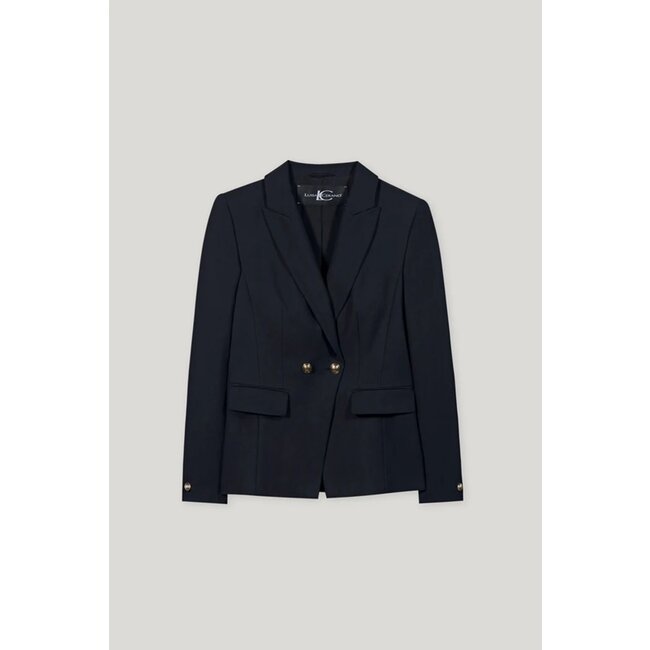 Luisa Cerano Double-breasted Gabardine blazer marine
