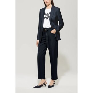 Luisa Cerano Luisa Cerano Gabardine tapered pants marine