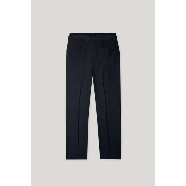 Luisa Cerano Gabardine tapered pants marine
