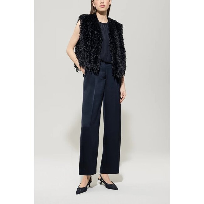 Luisa Cerano Bohemian feather gilet