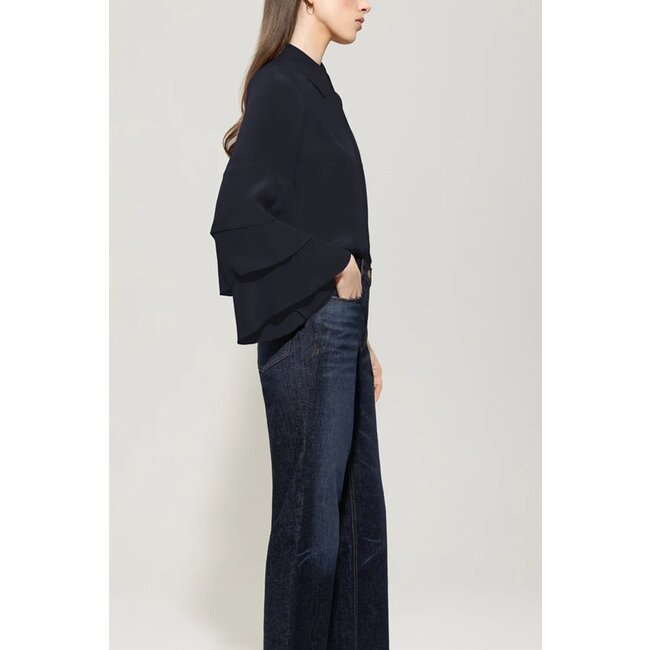 Luisa Cerano Boho vibes blouse marine