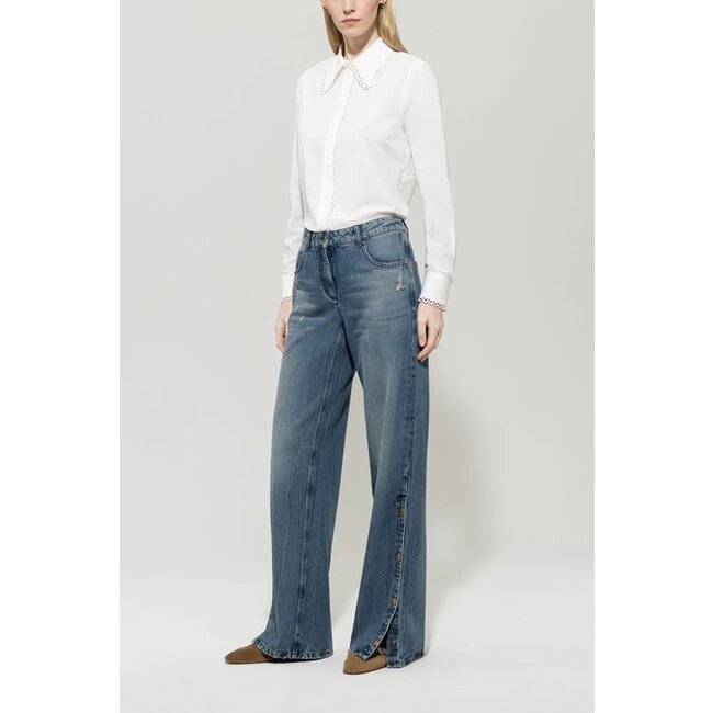 Luisa Cerano Cotton voile shirt blouse
