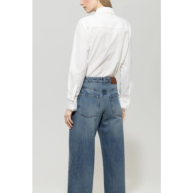 Luisa Cerano Boho vibes blouse wit