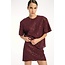 ROTATE Beaded Oversized Top Bordeaux