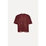 ROTATE Beaded Oversized Top Bordeaux