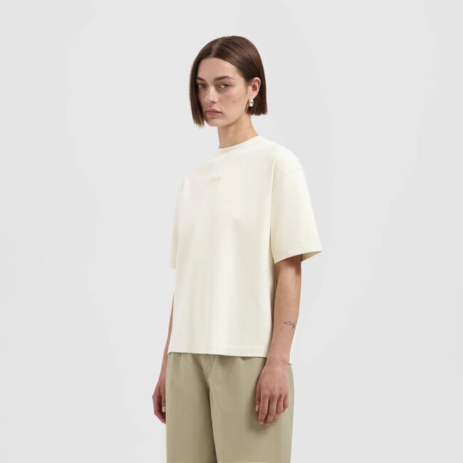 Olaf Retro logo boxy T-shirt off white