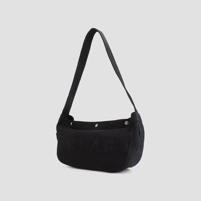 Olaf Small Newspaper Tas Black