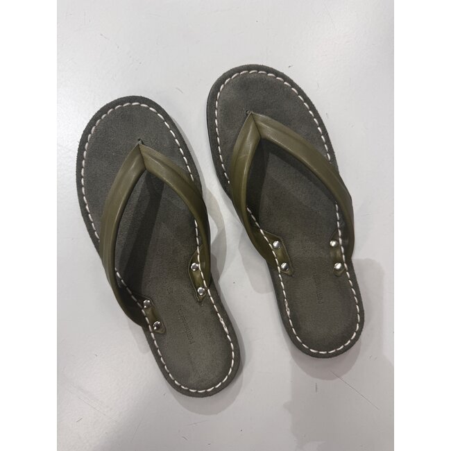PORT Menorca Slippers in Velvet Kaki