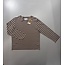 DENIMIST DENIMIST L/S Boatneck tee light brown with white stripe