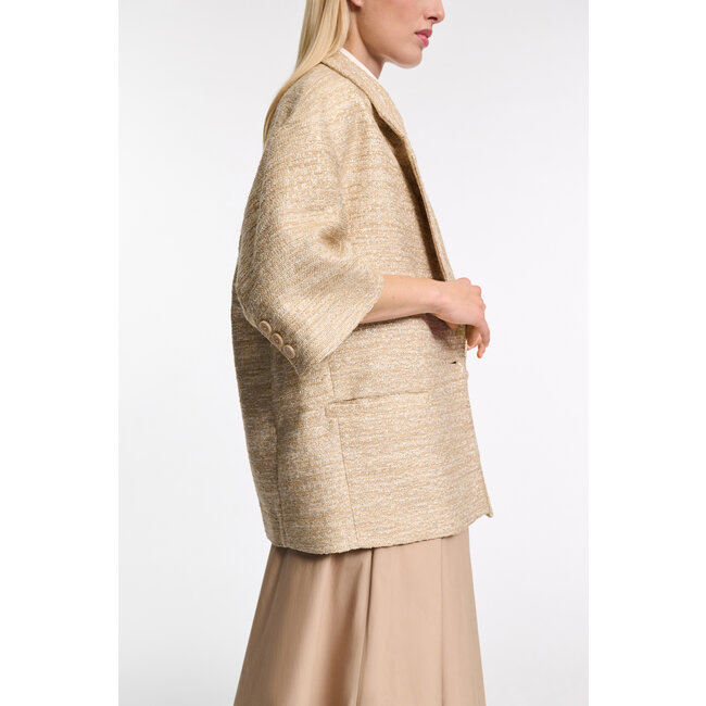 Dorothee Schumacher Shiny Coolness jackje Shimmering Sand