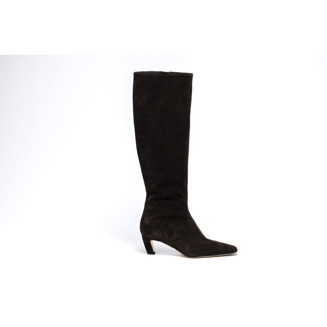 Odare Sofia Boots in dark brown suede