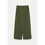 POMANDÈRE Wide-leg trousers in cotton drill sage green