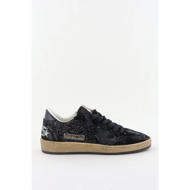 Golden Goose Ballstar Sneaker glitter suede toe star and spur