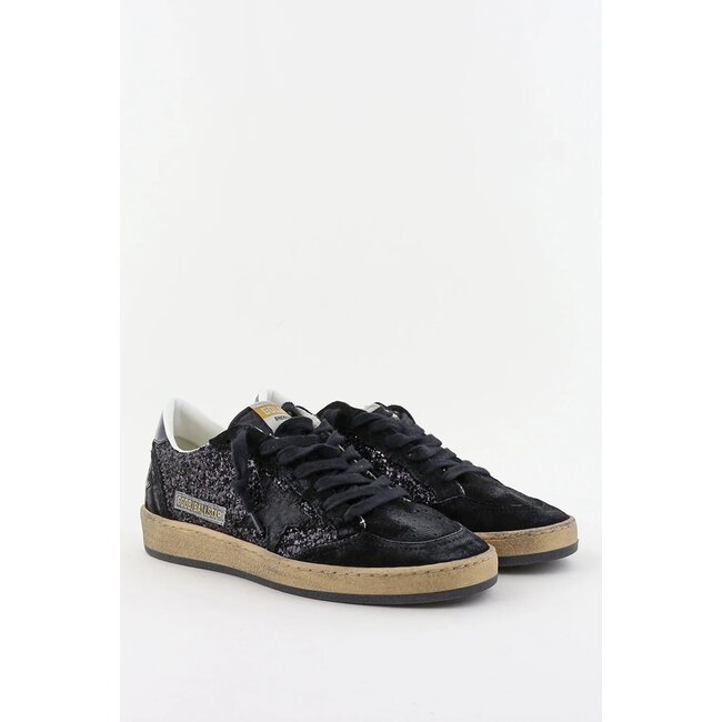 Golden Goose Ballstar Sneaker glitter suede toe star and spur