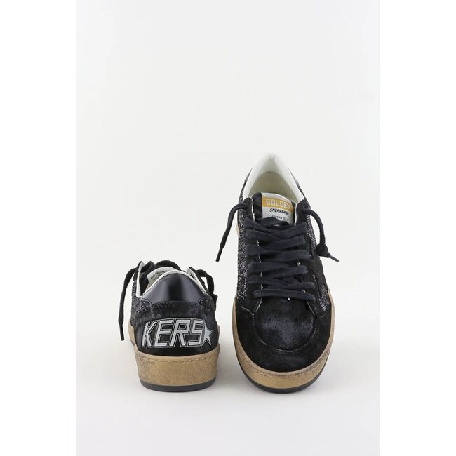 Golden Goose Ballstar Sneaker glitter suede toe star and spur