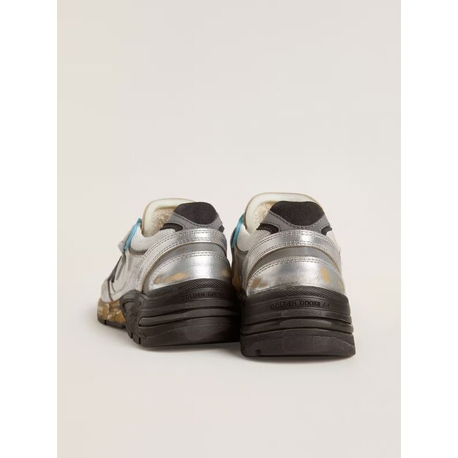 Golden Goose Running dad sneaker mesh and laminated leather