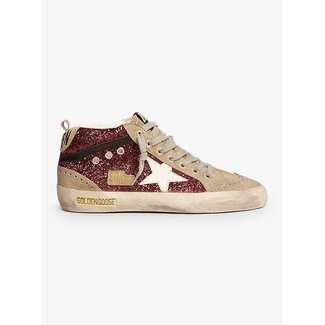 Golden Goose Golden Goose Mid star glitter leather star and wave