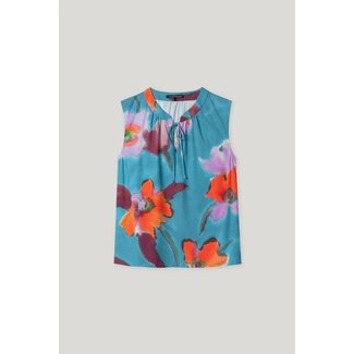 Luisa Cerano Luisa Cerano Blouse top with hibiscus print