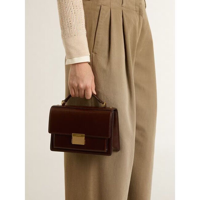 Golden Goose Venezia tas shiny leather gold metal details