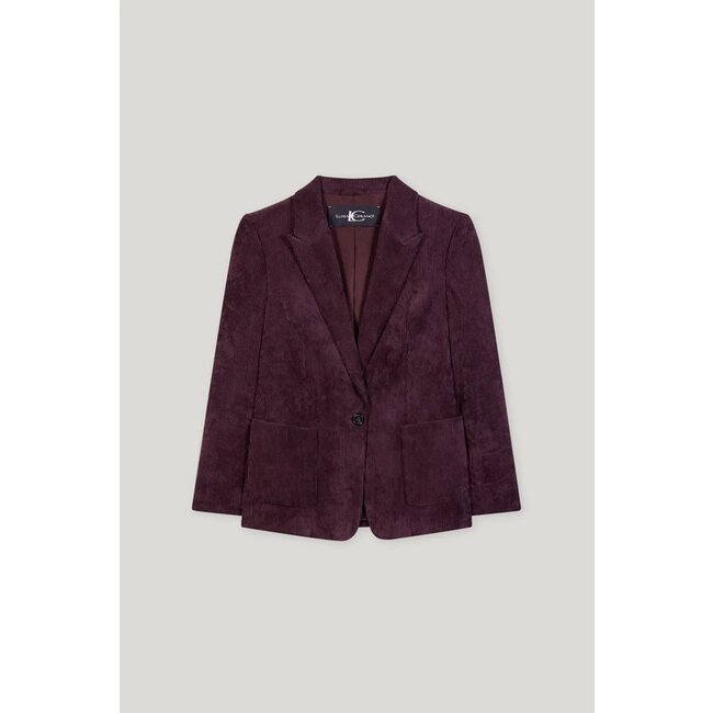 Luisa Cerano Corduroy one-button blazer