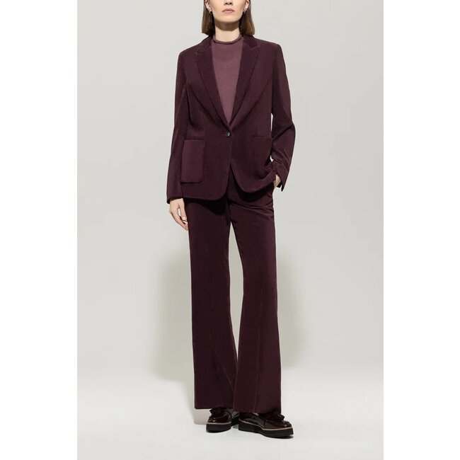 Luisa Cerano Corduroy one-button blazer