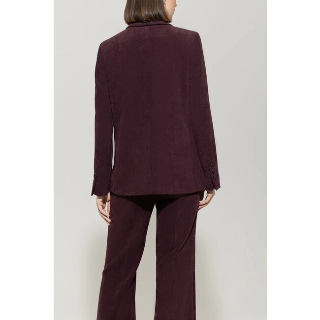 Luisa Cerano Corduroy one-button blazer