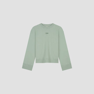 Olaf Olaf Retro logo Crewneck green