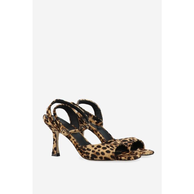 Rotue Dial Drunk pony hair heeled sandals