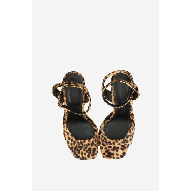 Rotue Dial Drunk pony hair heeled sandals