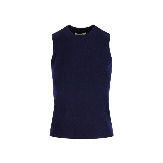 RAE Antwerp Sylvie wool top in darknavy