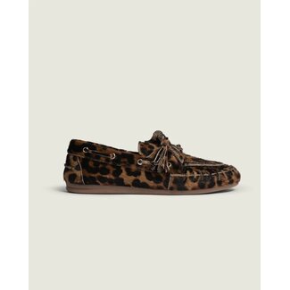 Posa Posa Boat Loafer Fringe | Leopard
