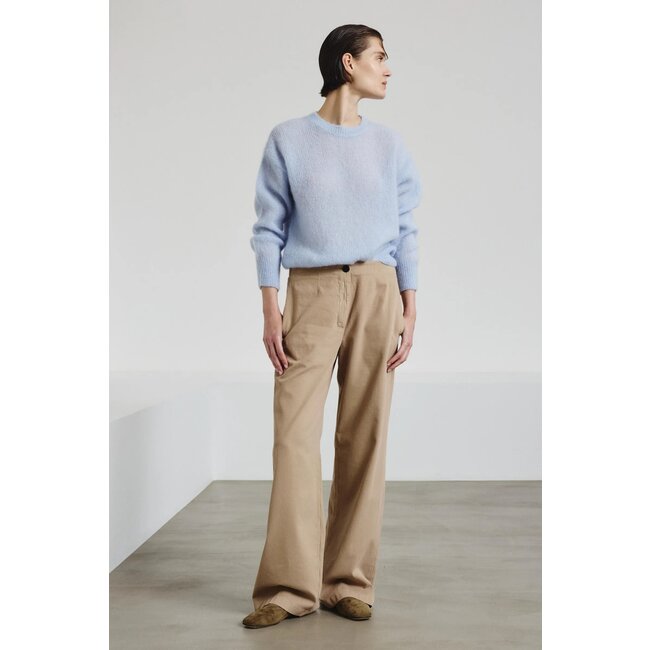 POMANDÈRE Crew neck in mohair sky blue