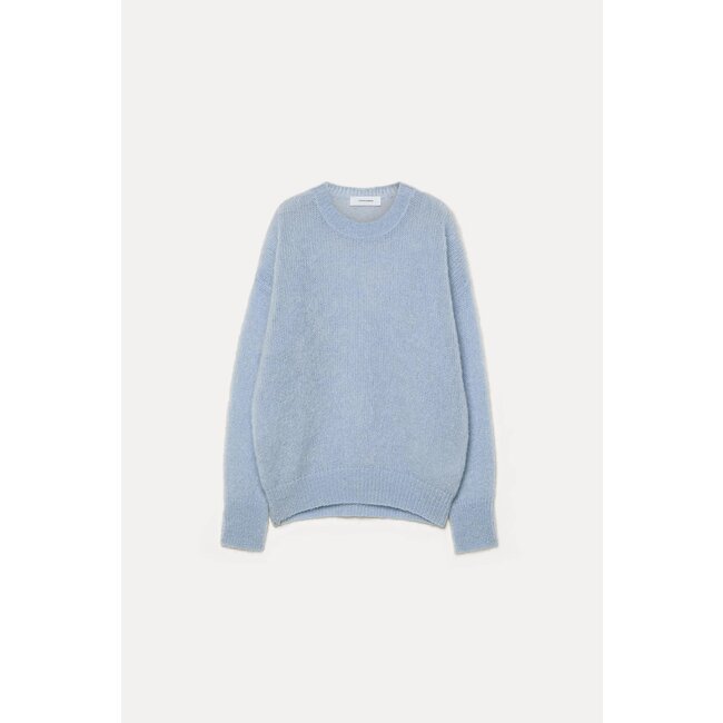 POMANDÈRE Crew neck in mohair sky blue