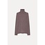 POMANDÈRE POMANDÈRE Striped pure wool jersey turtleneck in plum