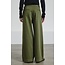 POMANDÈRE Wide-leg trousers in cotton drill sage green