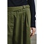 POMANDÈRE Wide-leg trousers in cotton drill sage green