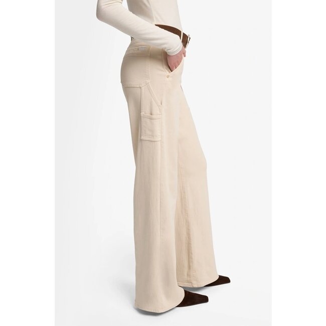 7 For All Mankind Lotta Trousers Creme With Carpenter Details
