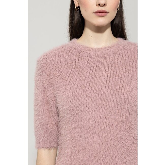 Luisa Cerano Sweater with half sleeves in pink