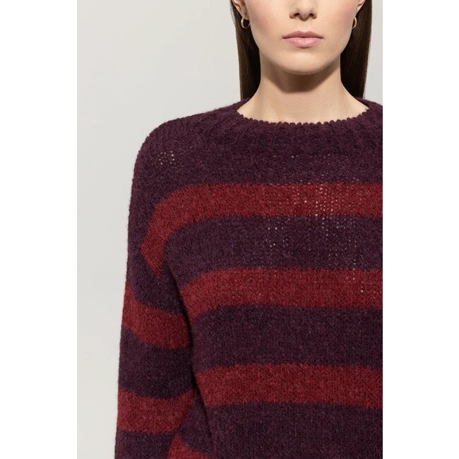 Luisa Cerano Striped sweater made from alpaca mix