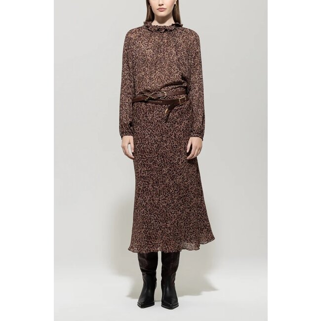 Luisa Cerano Blouse with animal print