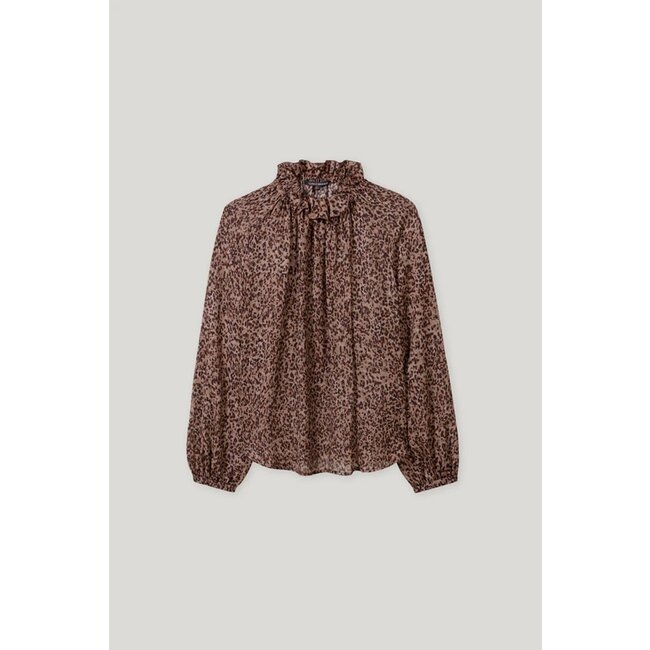 Luisa Cerano Blouse with animal print