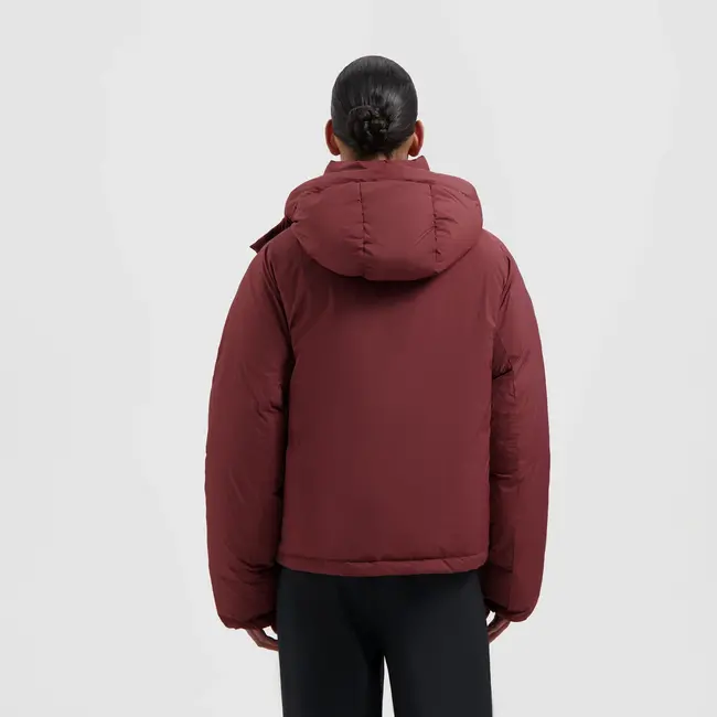 Olaf Hooded puffer Jacket rum raisin