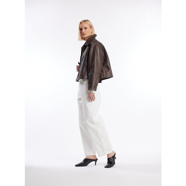 One And Other Triana Leather Jacket