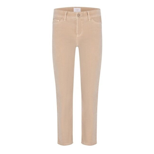 Cambio Piper Cropped Velvet Almond