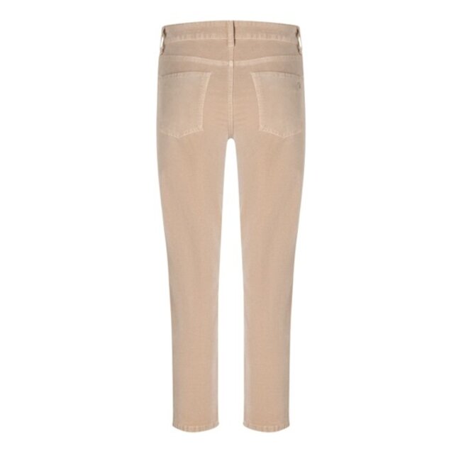 Cambio Piper Cropped Velvet Almond