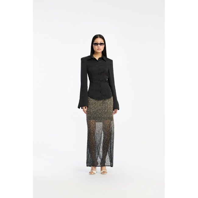 Rotate Beaded Maxi rok