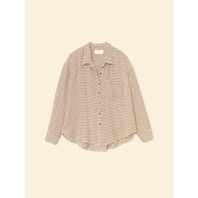 Xirena Jordy Shirt Natural Check