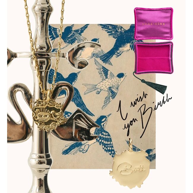 Anna + Nina Memorable Birth Charm Gold Plated