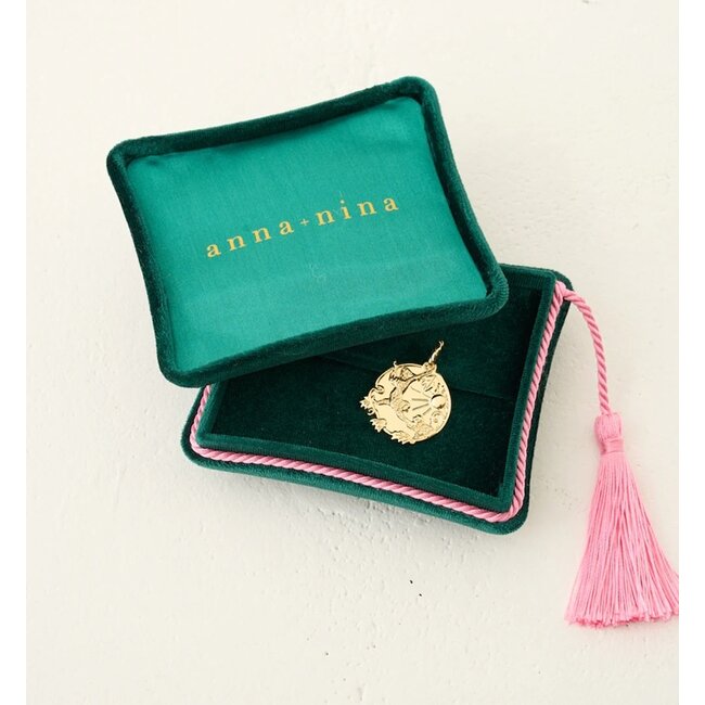 Anna + Nina Memorable Adventure Charm Gold Plated