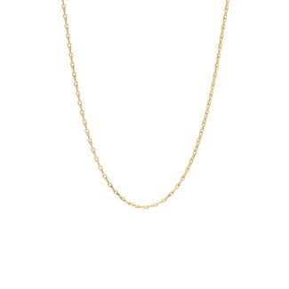 Anna + Nina Anna + Nina Radiant Plain Necklace Gold Plated